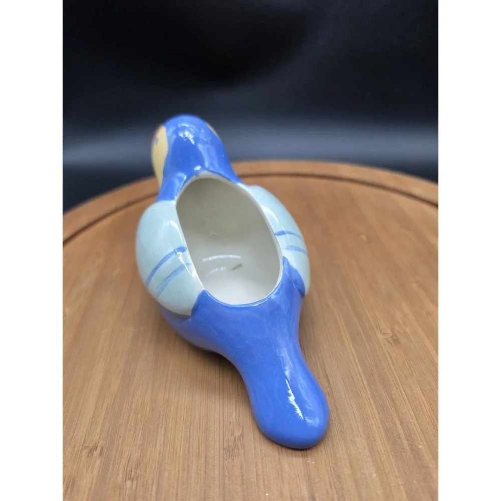 Quirky Blue Toucan Bird Ceramic Succulent Planter‎ Candy Trinket Dish